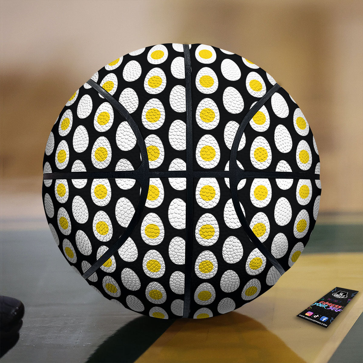 Yolk Egg Print Pattern Basketball-grizzshop