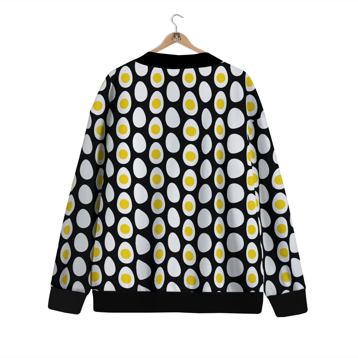 Yolk Egg Print Pattern Cardigan-grizzshop