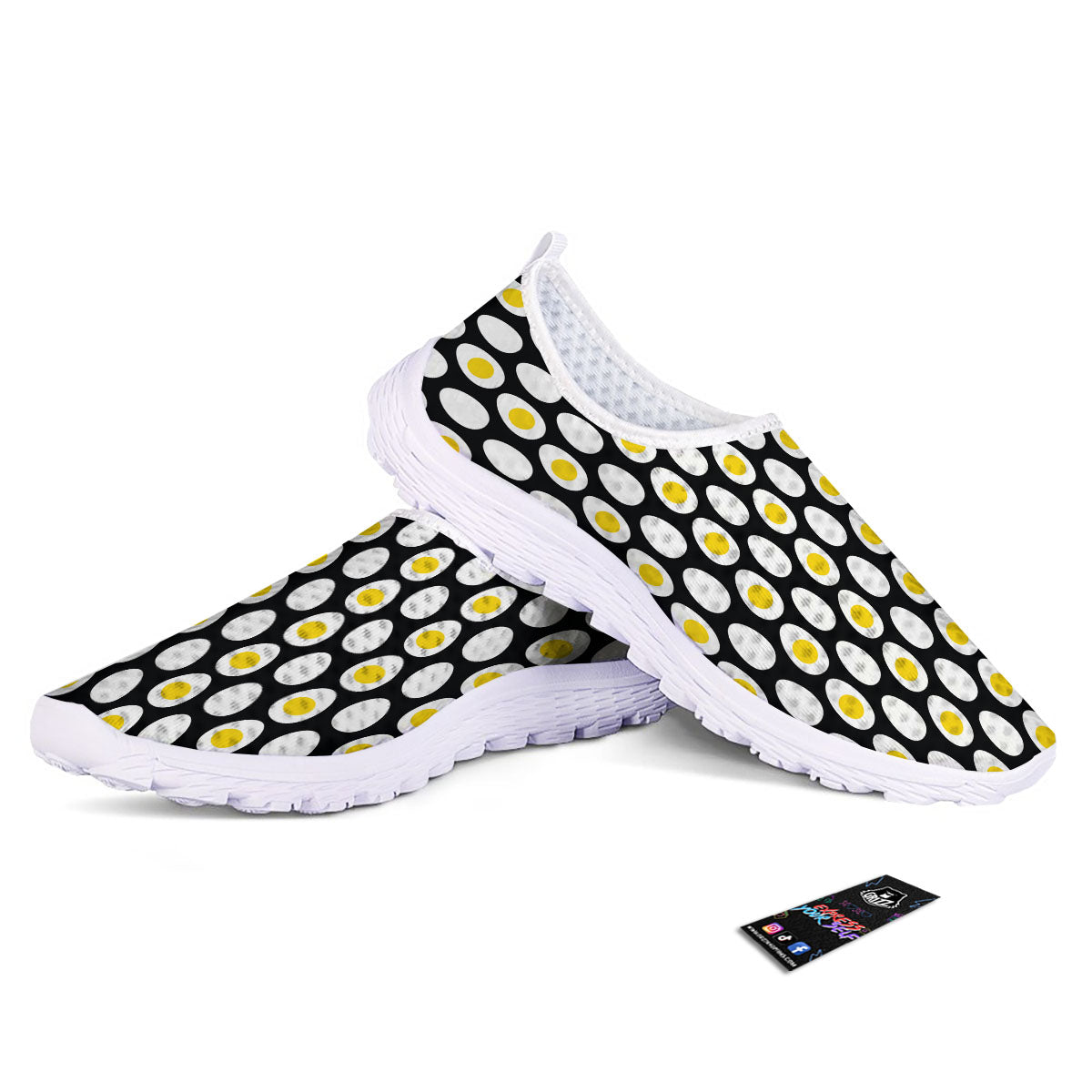 Yolk Egg Print Pattern Nurse Shoes-grizzshop