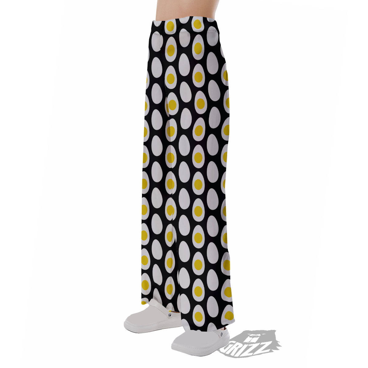 Yolk Egg Print Pattern Pajama Pants-grizzshop