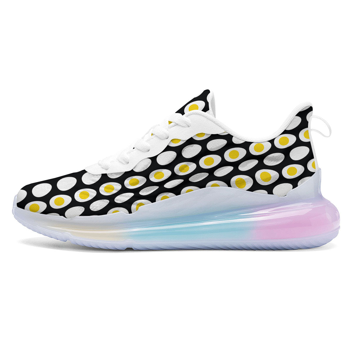 Yolk Egg Print Pattern Running Sneakers-grizzshop