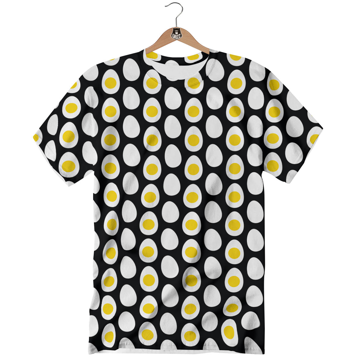 Yolk Egg Print Pattern T-Shirt-grizzshop