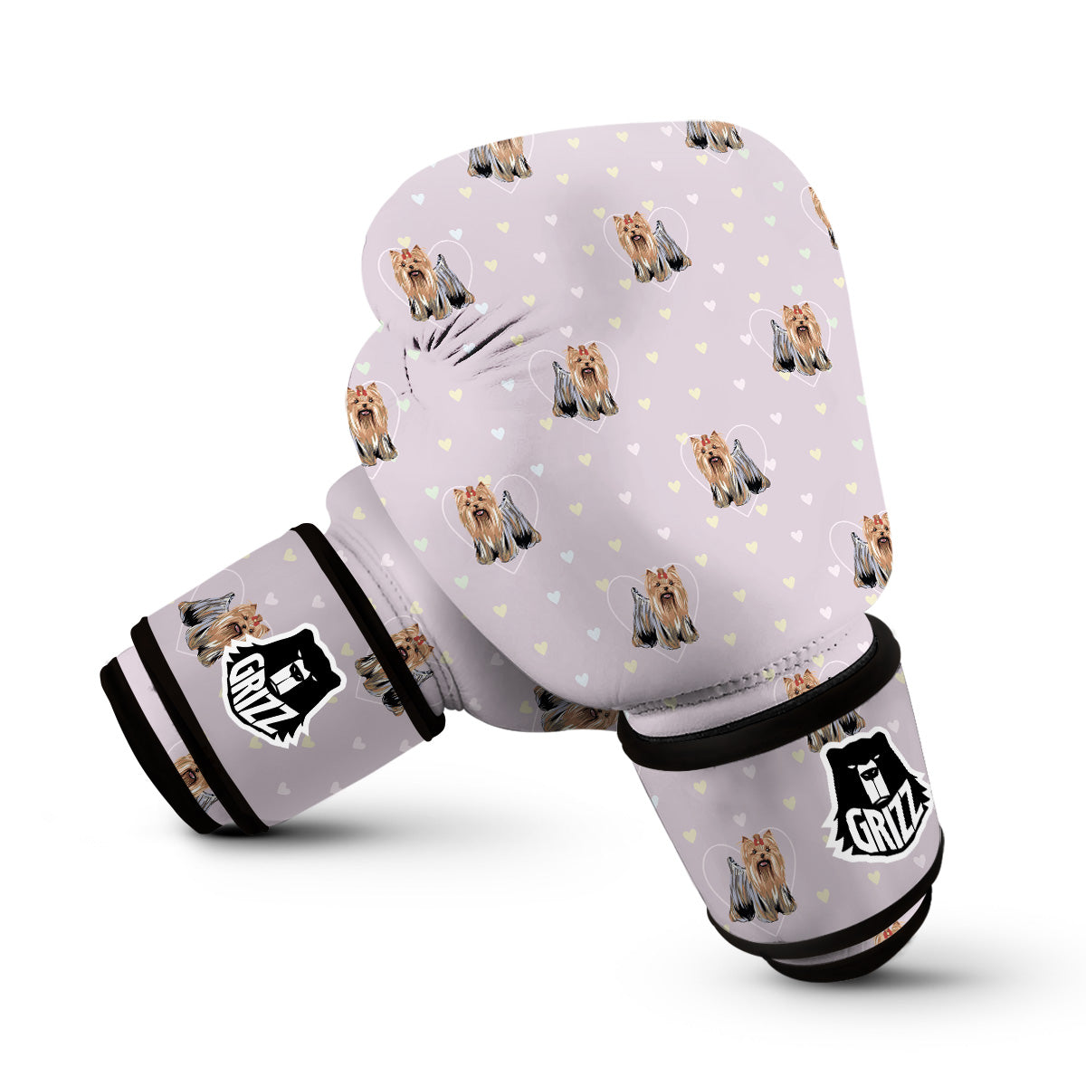 Yorkshire Terrier Dog Puppy Pattern Print Boxing Gloves-grizzshop