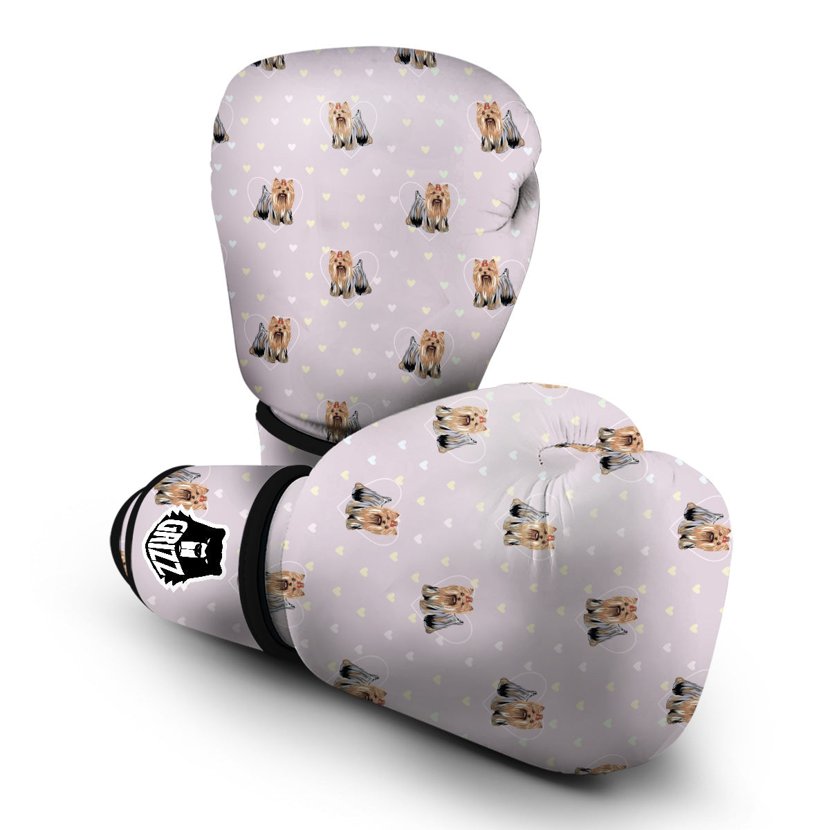 Yorkshire Terrier Dog Puppy Pattern Print Boxing Gloves-grizzshop