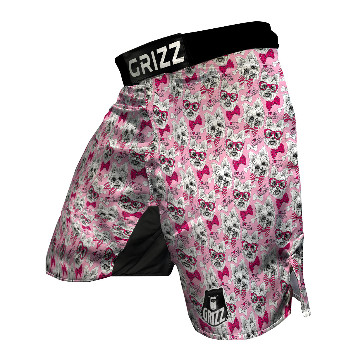 Yorkshire Terrier Dog Puppy Print Pattern MMA Shorts-grizzshop
