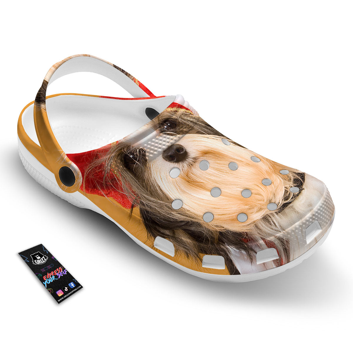 Yorkshire Terrier Red Cap Print Clog-grizzshop