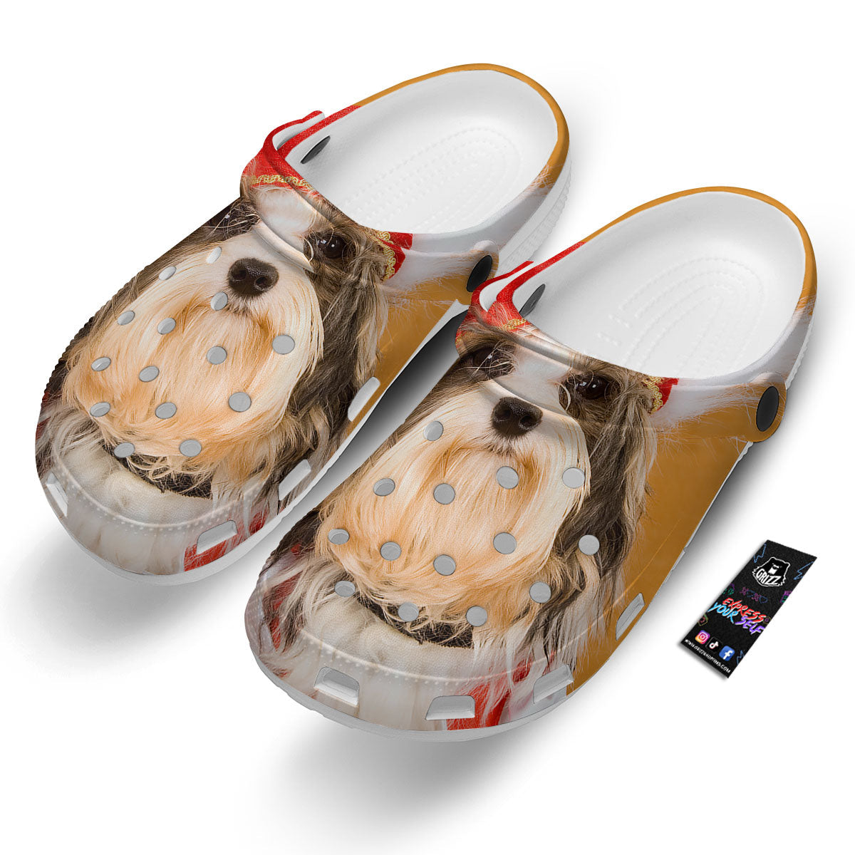 Yorkshire Terrier Red Cap Print Clog-grizzshop