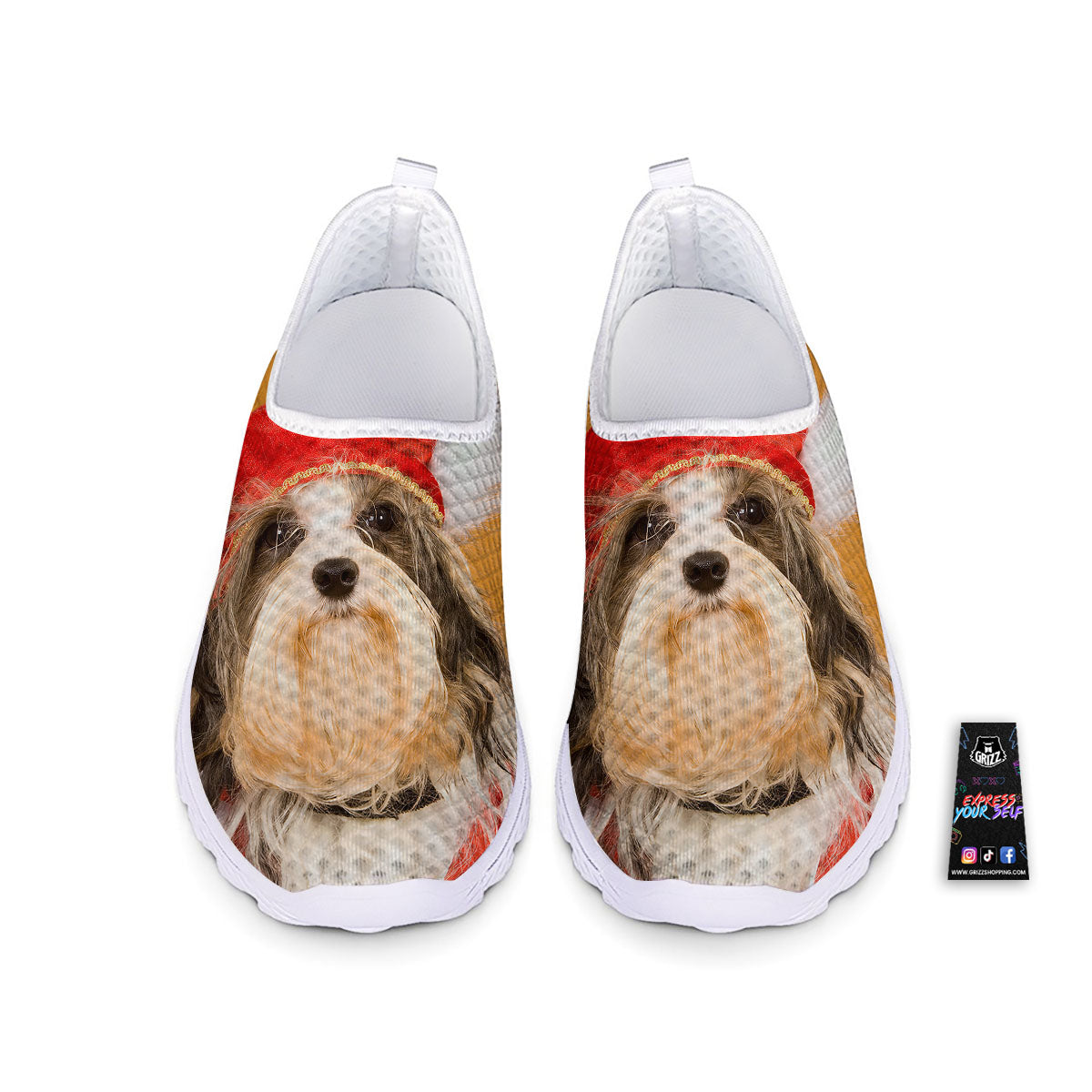 Yorkshire Terrier Red Cap Print Nurse Shoes-grizzshop