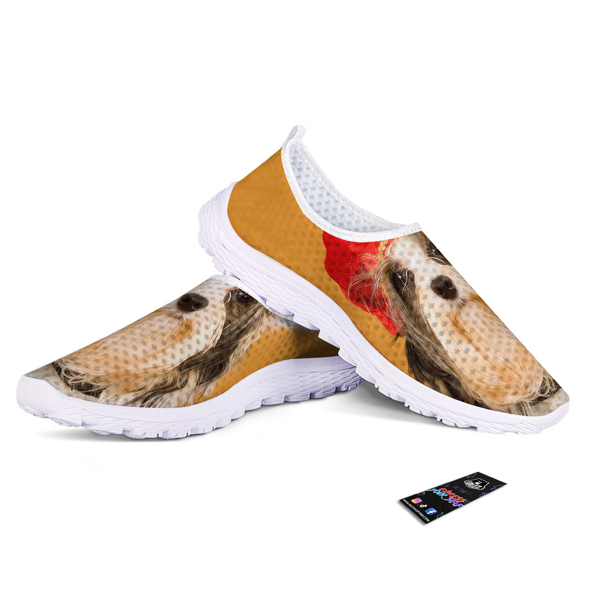 Yorkshire Terrier Red Cap Print Nurse Shoes-grizzshop