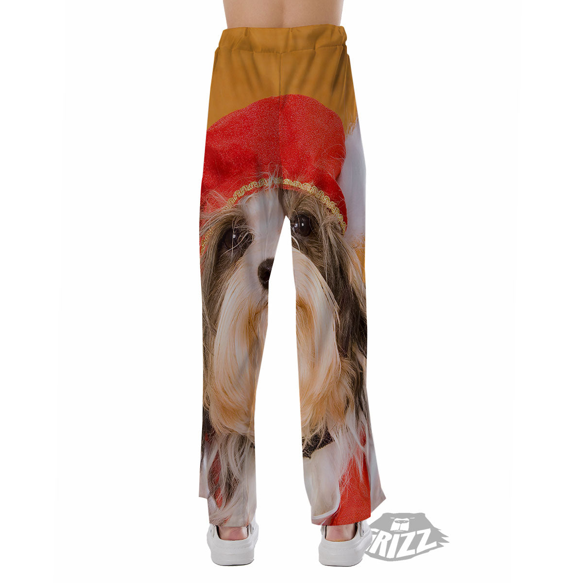 Yorkshire Terrier Red Cap Print Pajama Pants-grizzshop