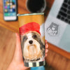 Yorkshire Terrier Red Cap Print Tumbler-grizzshop