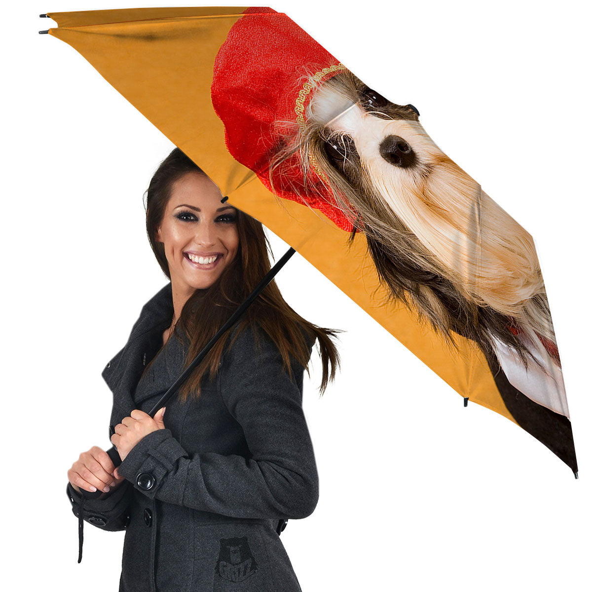 Yorkshire Terrier Red Cap Print Umbrella-grizzshop