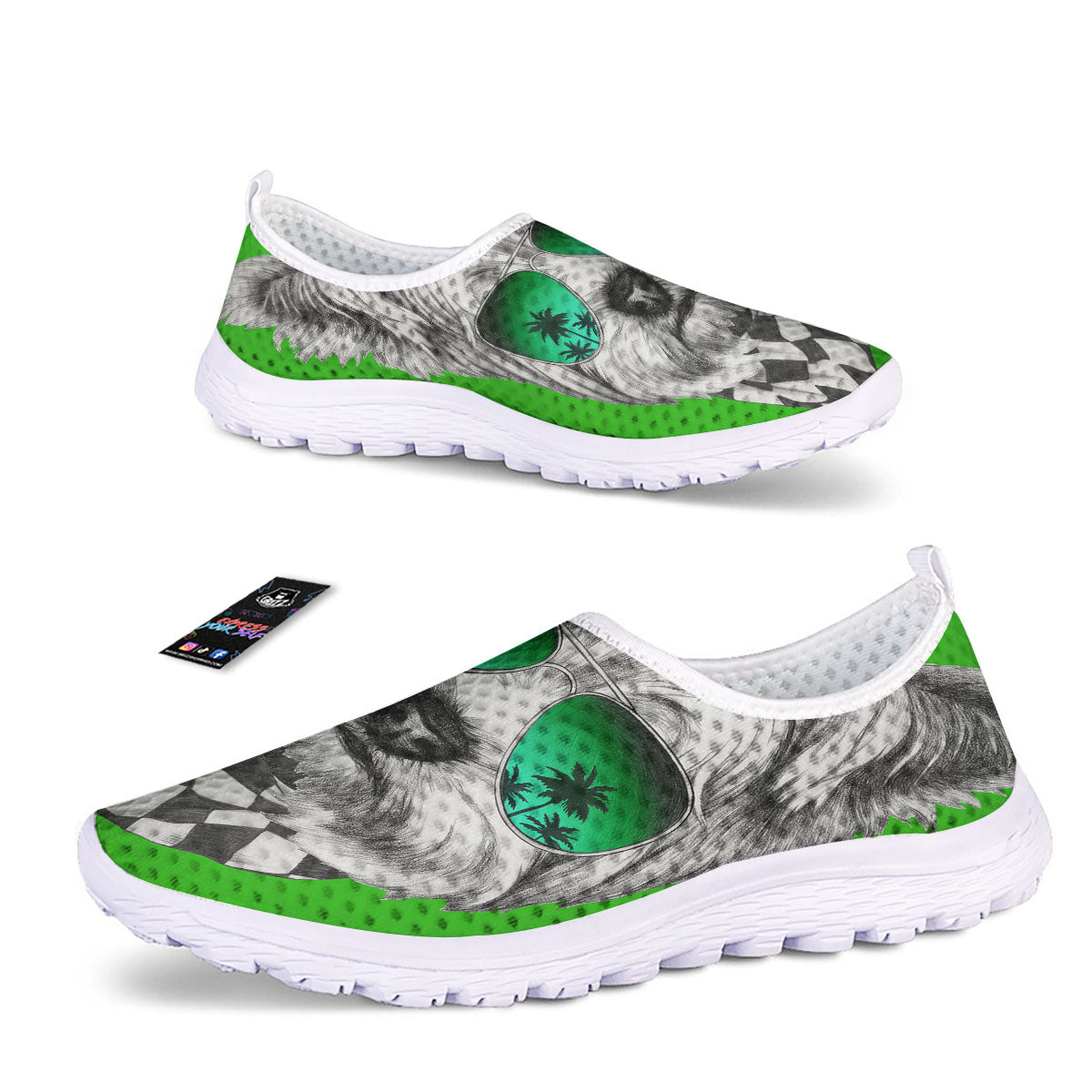 Yorkshire Terrier Sunglasses Print Nurse Shoes-grizzshop