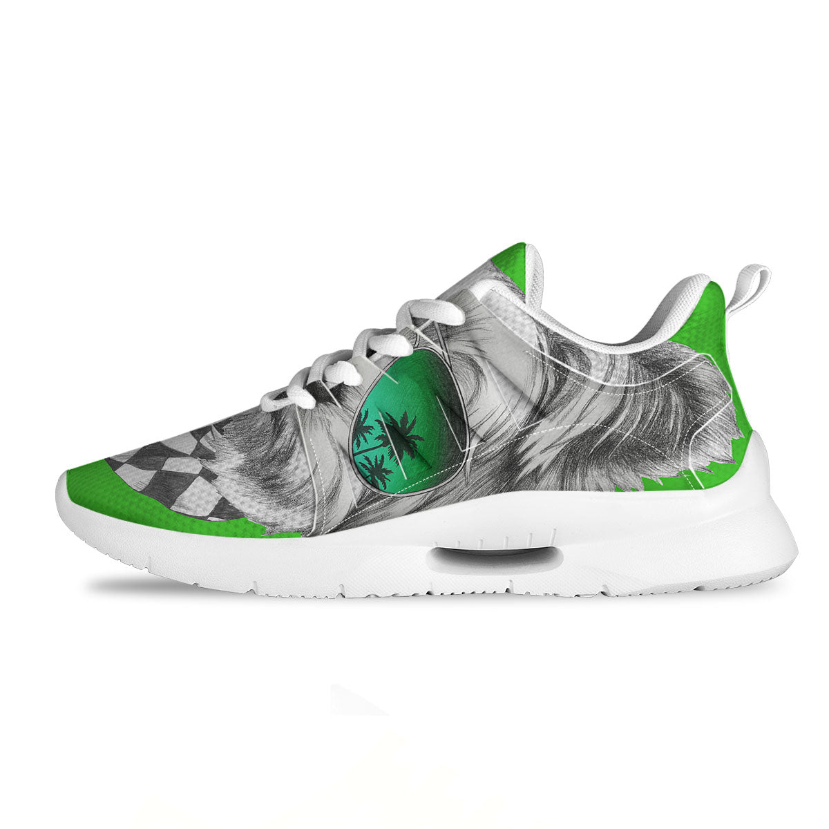 Yorkshire Terrier Sunglasses Print Tennis Shoes-grizzshop
