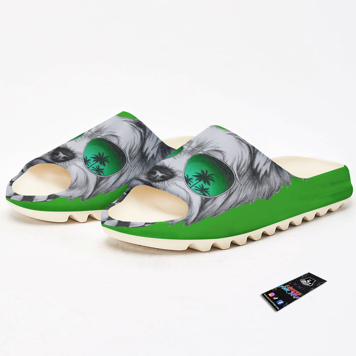 Yorkshire Terrier Sunglasses Print Sandals-grizzshop