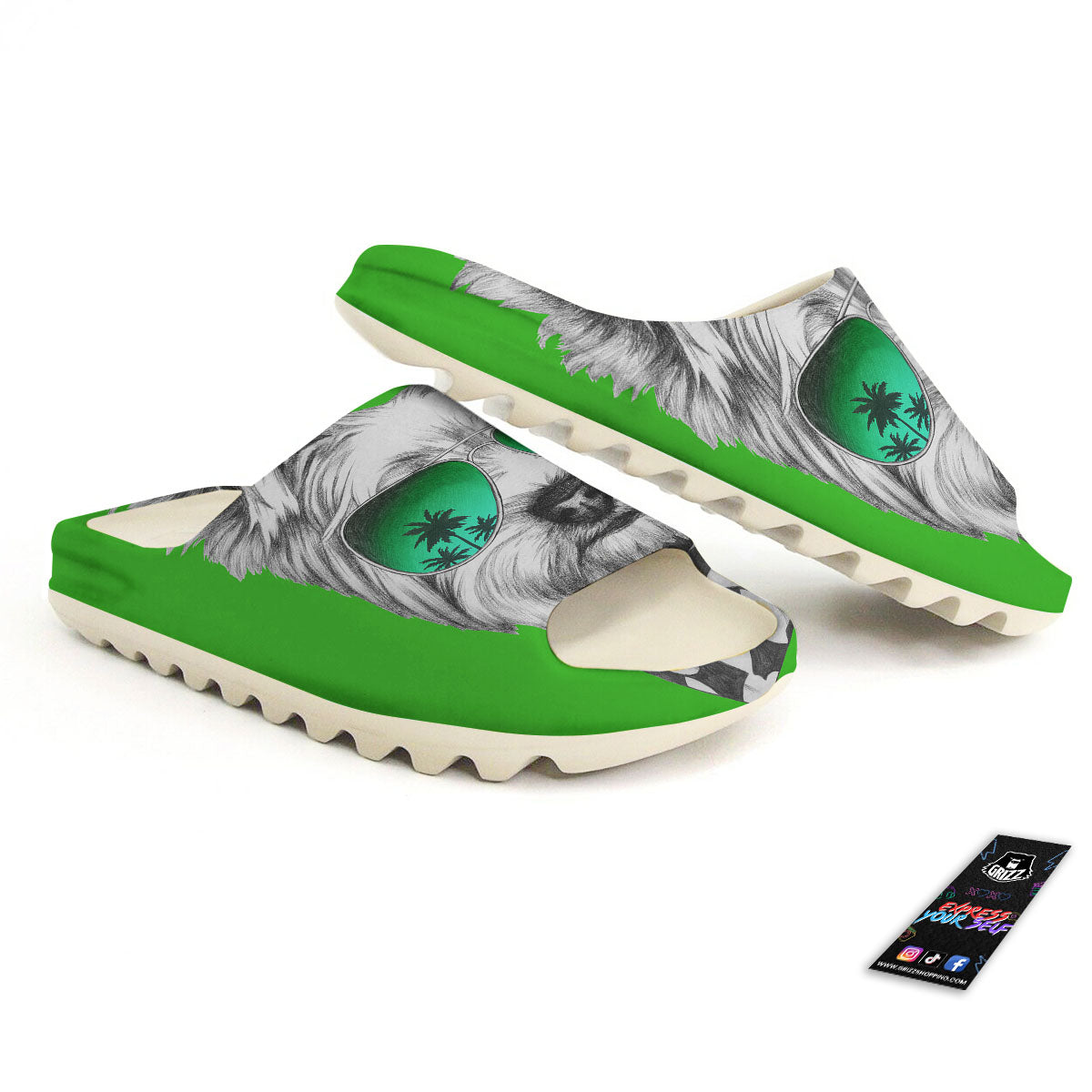 Yorkshire Terrier Sunglasses Print Sandals-grizzshop