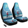 Young Man Looking At The Meteor Print Car Seat Covers-grizzshop