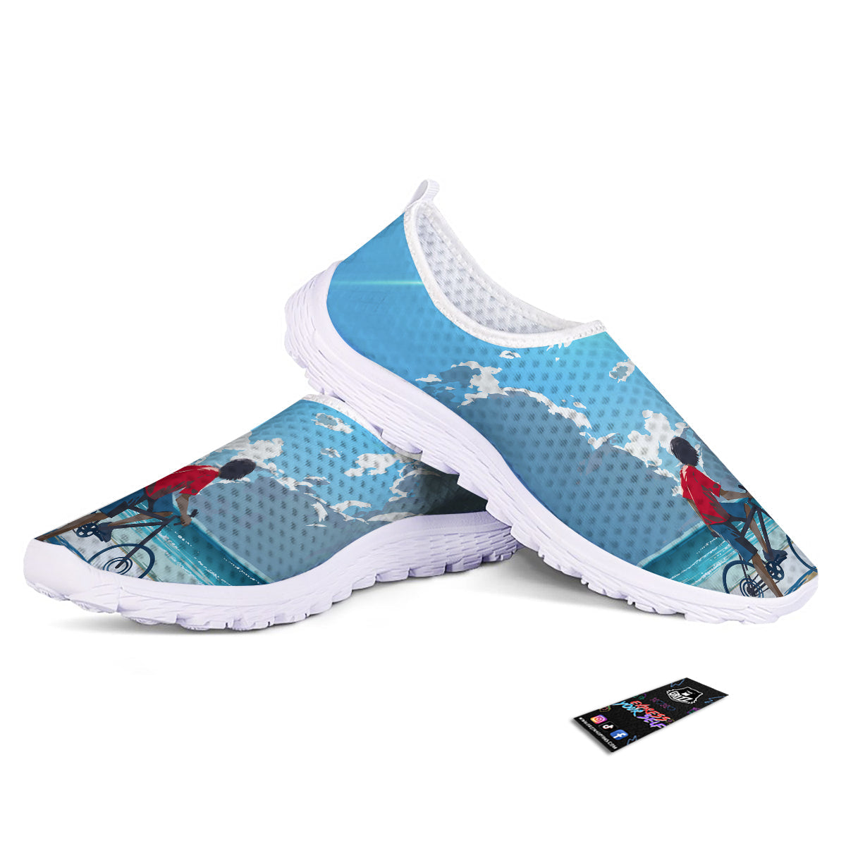 Young Man Looking At The Meteor Print Nurse Shoes-grizzshop