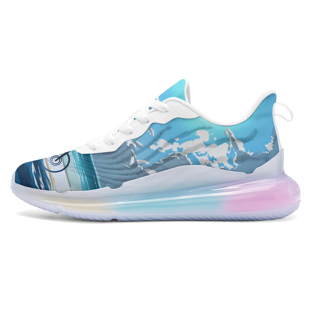 Young Man Looking At The Meteor Print Running Sneakers-grizzshop