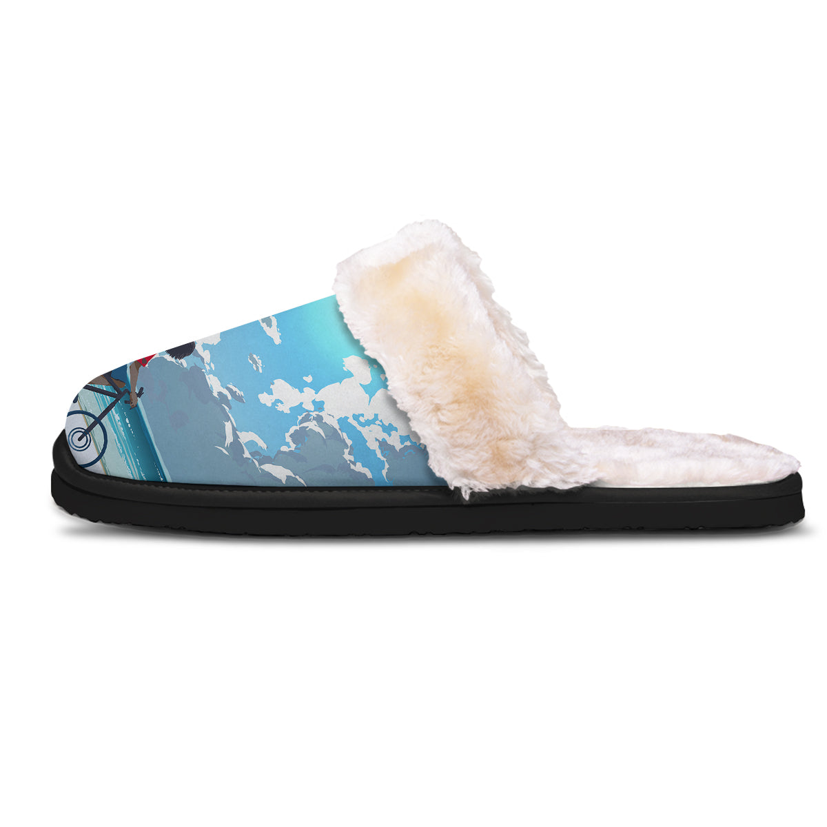 Young Man Looking At The Meteor Print Slippers-grizzshop
