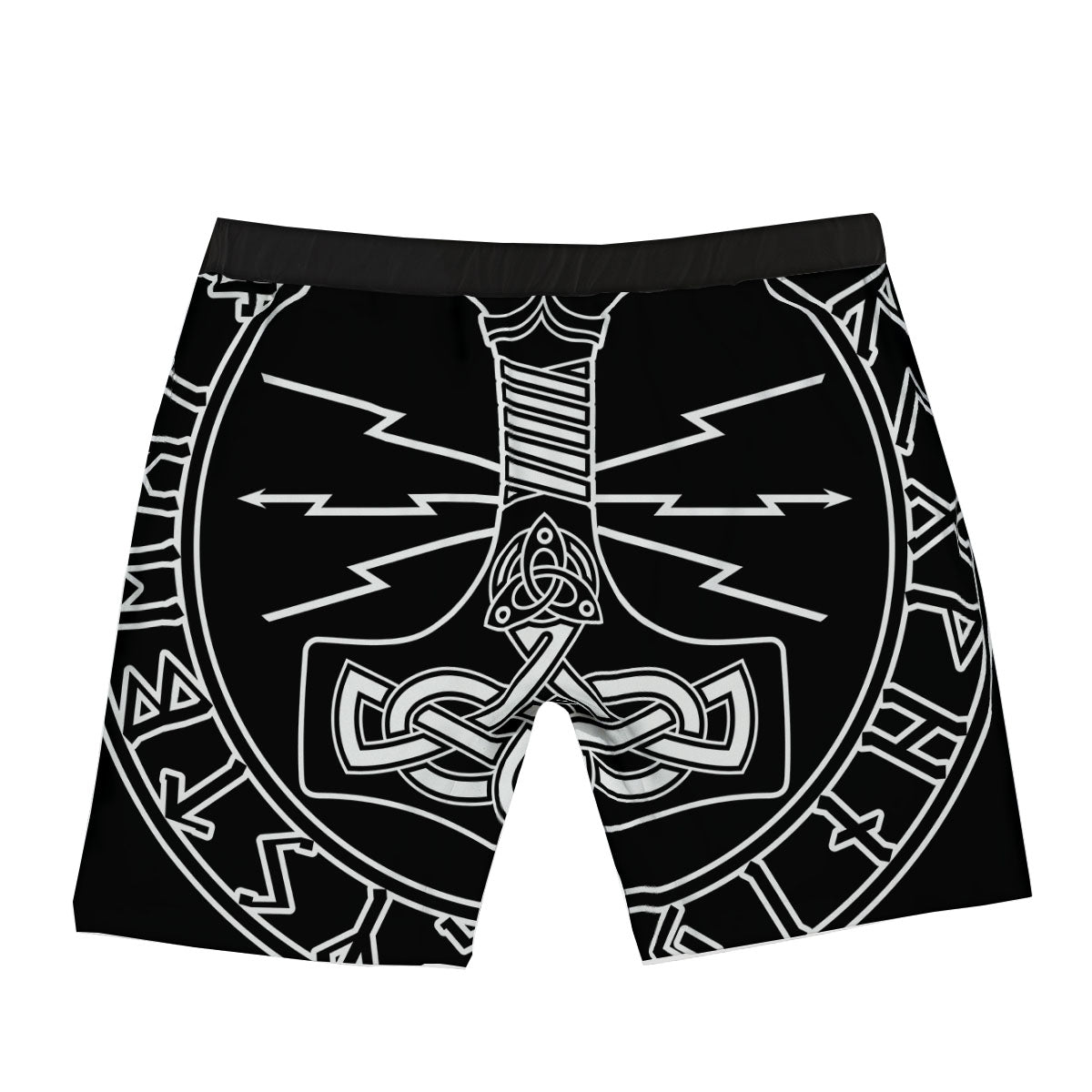 Younger Futhark And Mjolnir Print Boxer Briefs-grizzshop