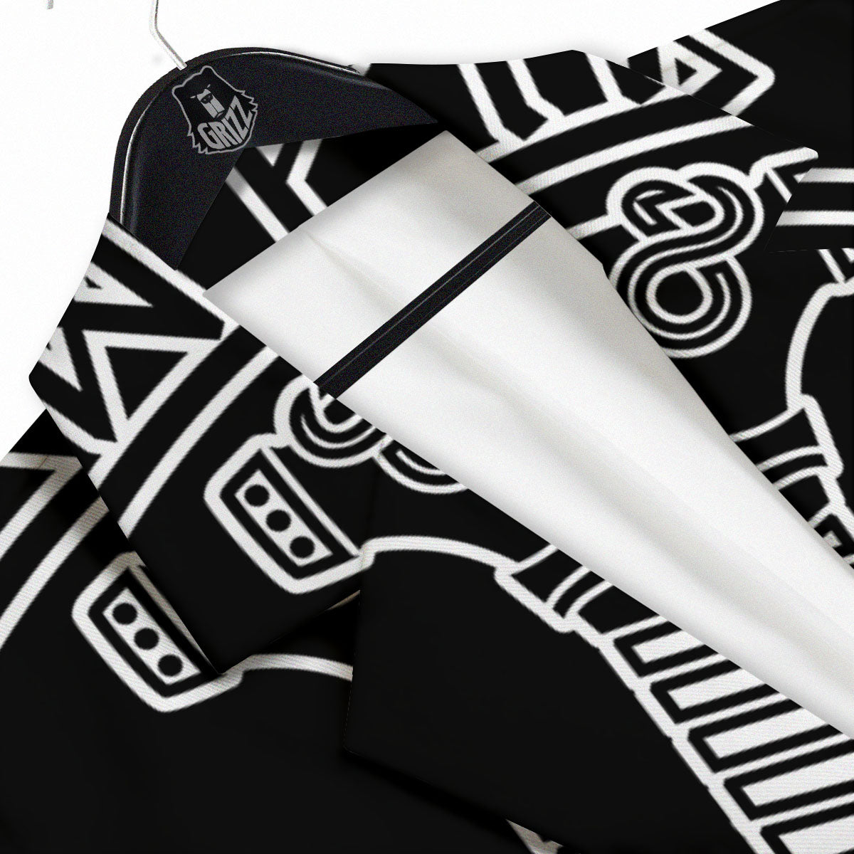 Younger Futhark And Mjolnir Print Men's Sport Coat-grizzshop