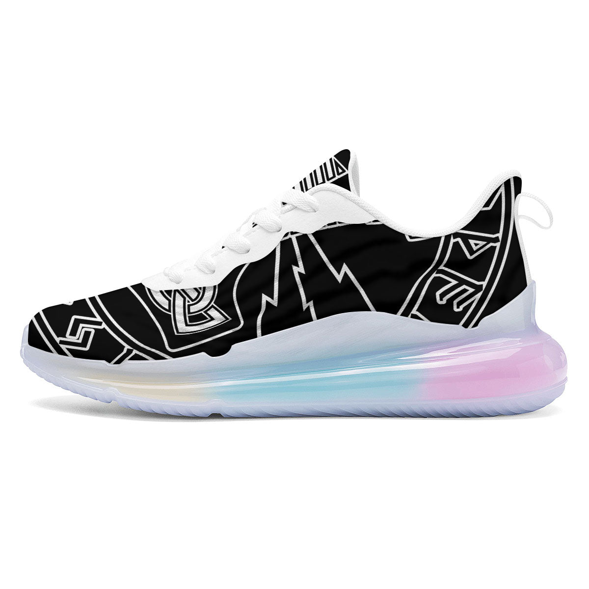 Younger Futhark And Mjolnir Print Running Sneakers-grizzshop