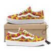 Yummy Watermelon Pieces Print Pattern Skate Shoes-grizzshop