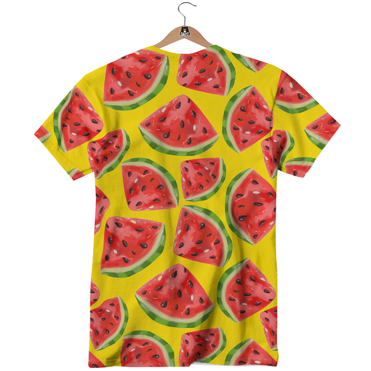 Yummy Watermelon Pieces Print Pattern T-Shirt-grizzshop