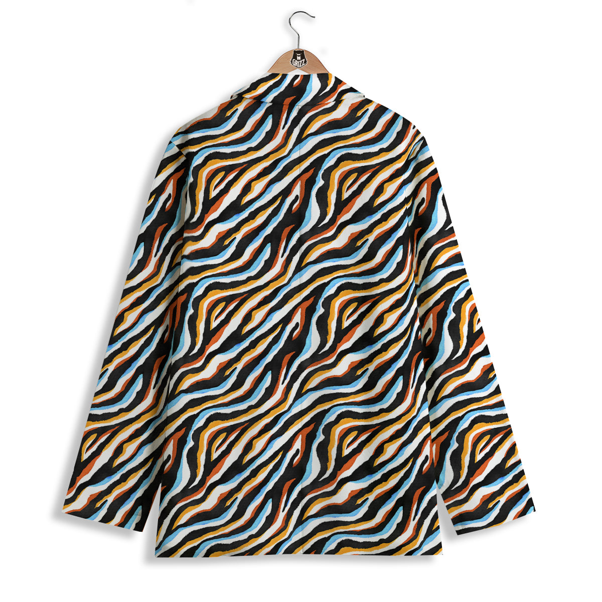 Zebra Abstract Print Pattern Women's Blazer-grizzshop