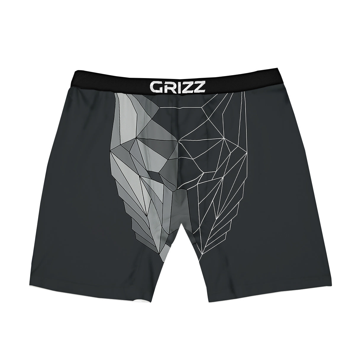 Zebra Black White Print Pattern Boxer Briefs-grizzshop