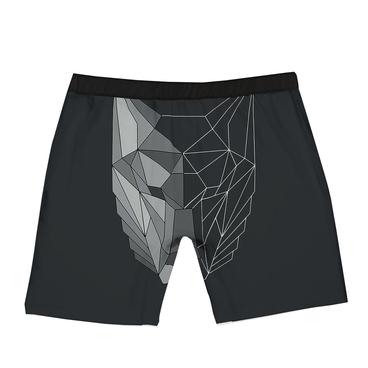 Zebra Black White Print Pattern Boxer Briefs-grizzshop