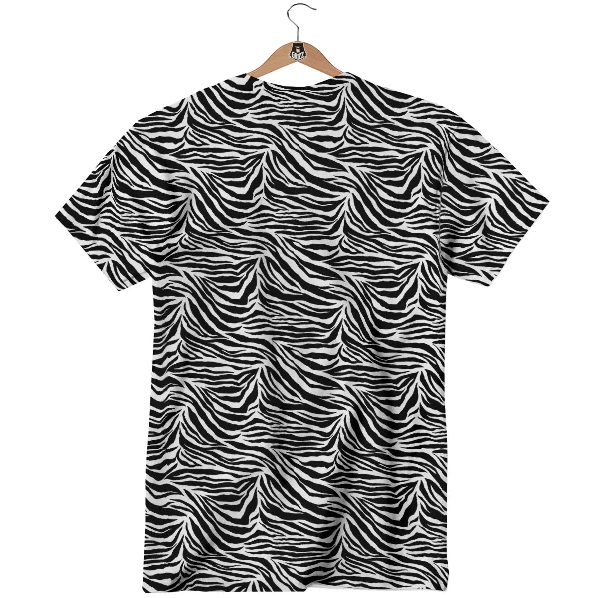 Zebra Black White Print Pattern T-Shirt-grizzshop
