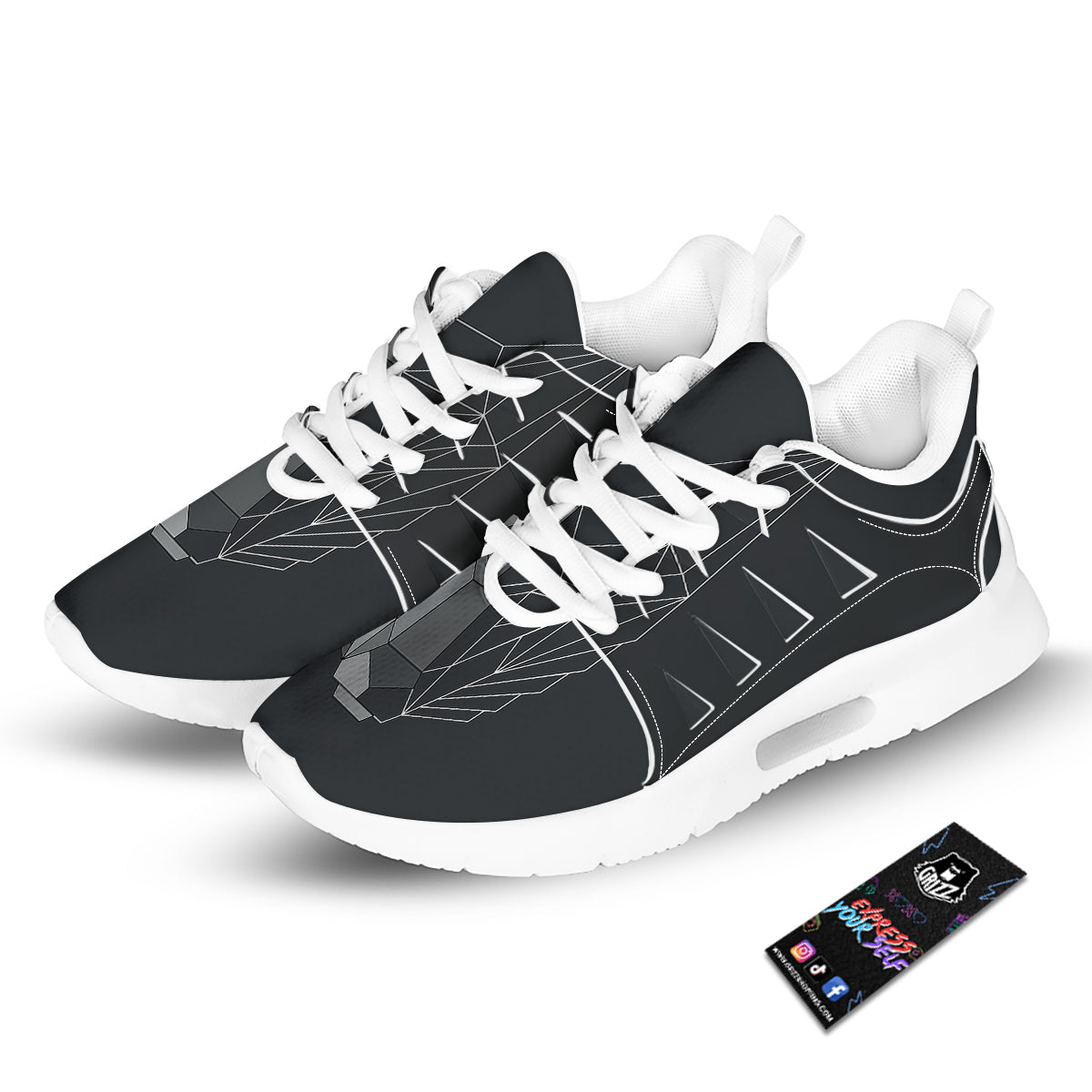 Zebra Black White Print Pattern Tennis Shoes-grizzshop