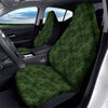 Zebra Camo Green Print Pattern Car Seat Covers-grizzshop