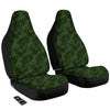 Zebra Camo Green Print Pattern Car Seat Covers-grizzshop