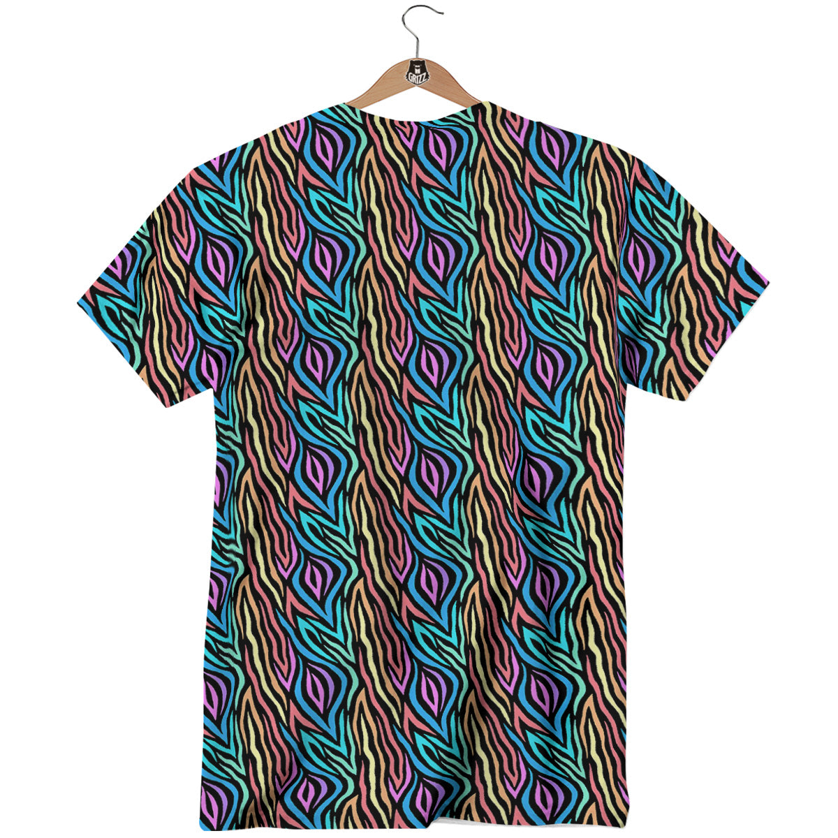 Zebra Colorful Print Pattern T-Shirt-grizzshop