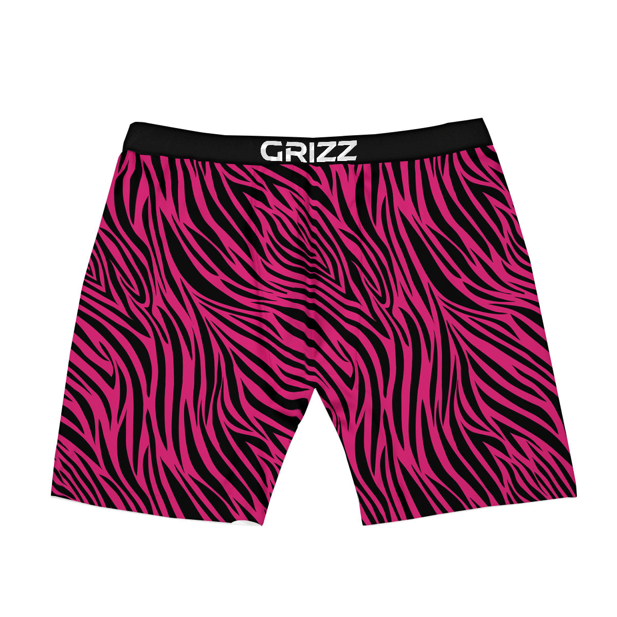 Zebra Hot Pink Print Pattern Boxer Briefs-grizzshop