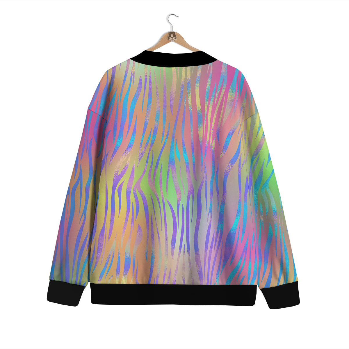 Zebra Pastel Print Pattern Cardigan-grizzshop