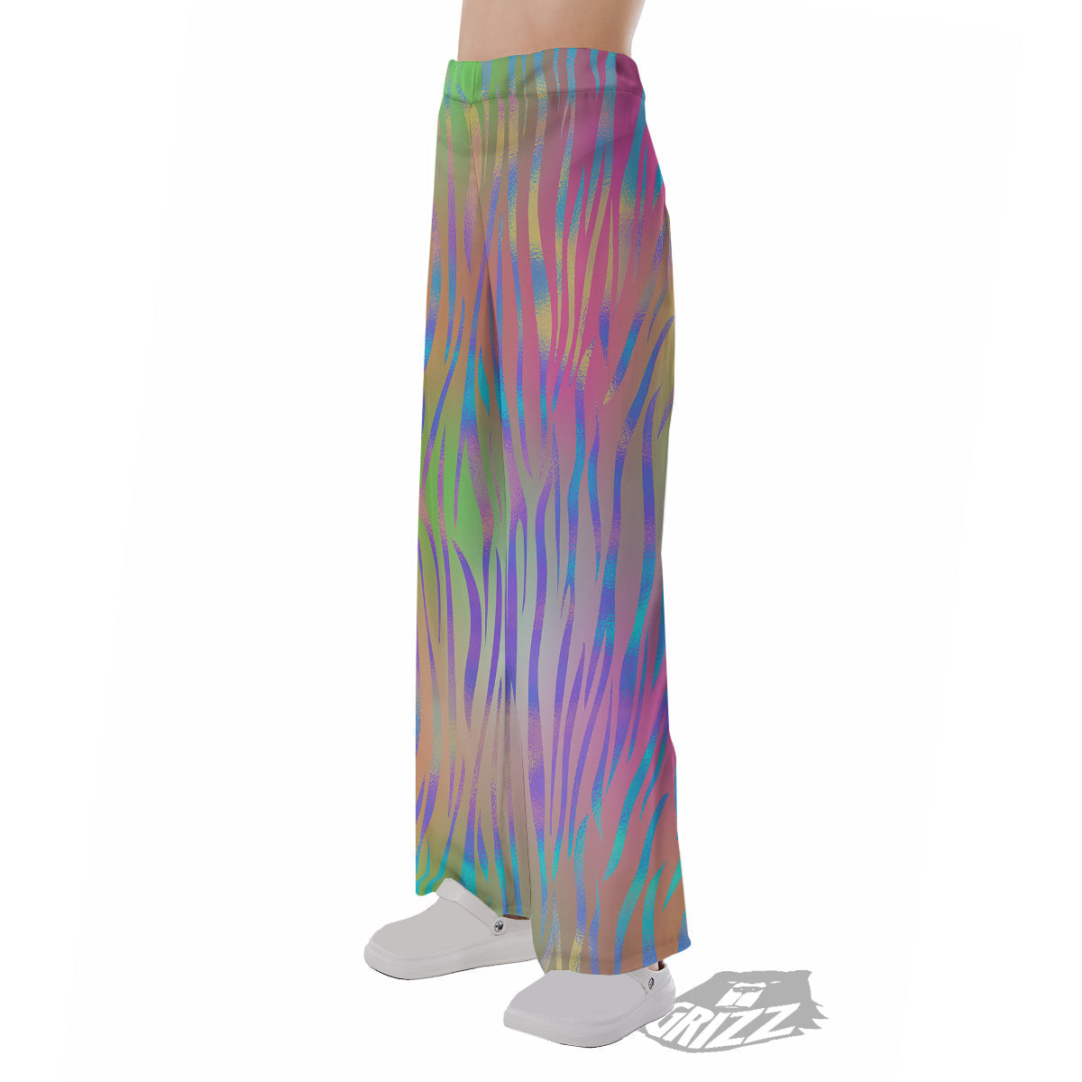 Zebra Pastel Print Pattern Pajama Pants-grizzshop
