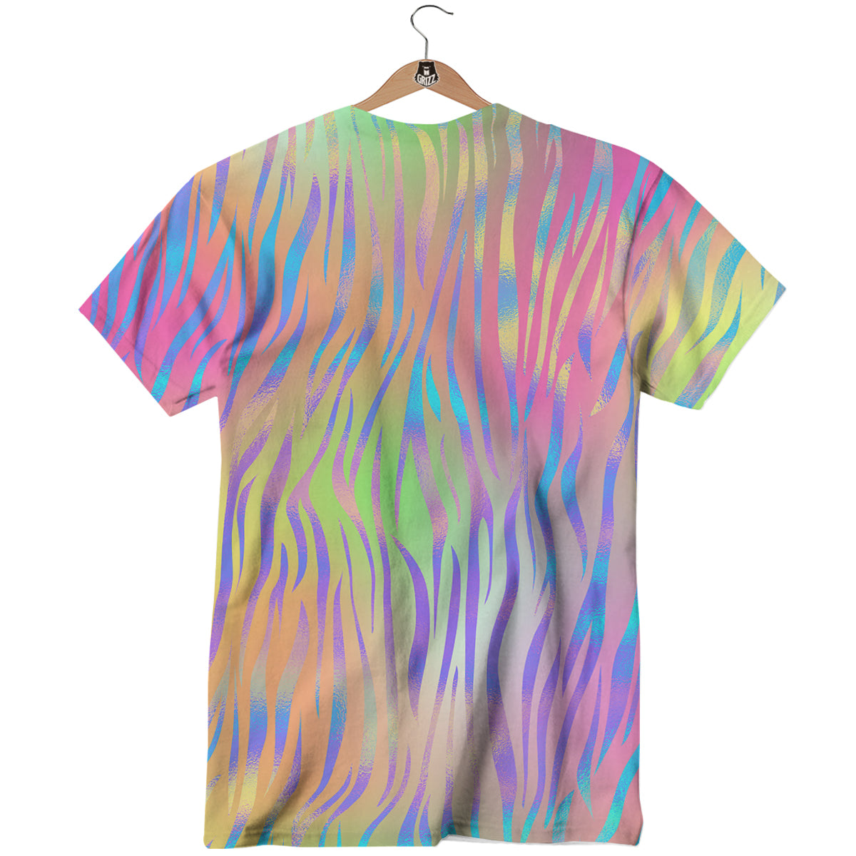 Zebra Pastel Print Pattern T-Shirt-grizzshop