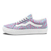 Zebra Stripes Blue And Pink Print Skate Shoes-grizzshop