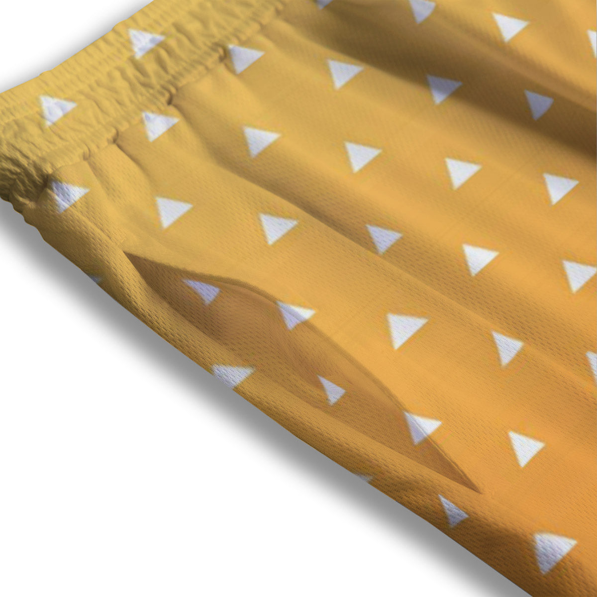 Zenitsu Print Pattern Mesh Shorts-grizzshop