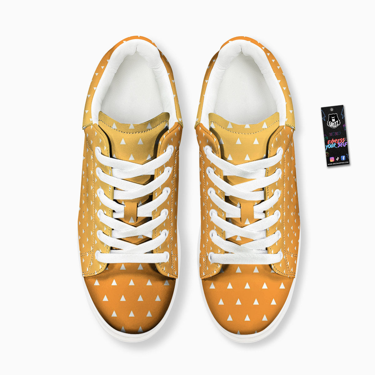 Zenitsu Print Pattern Platform Shoes-grizzshop