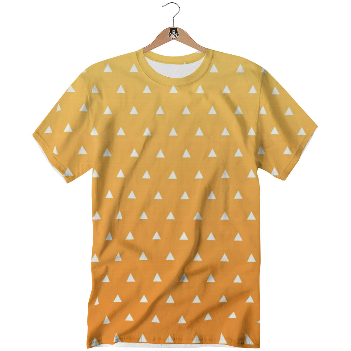 Zenitsu Print Pattern T-Shirt-grizzshop