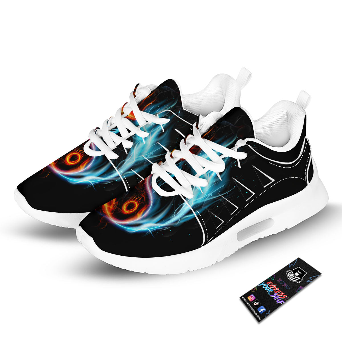 Zenitsu Print Pattern Tennis Shoes-grizzshop