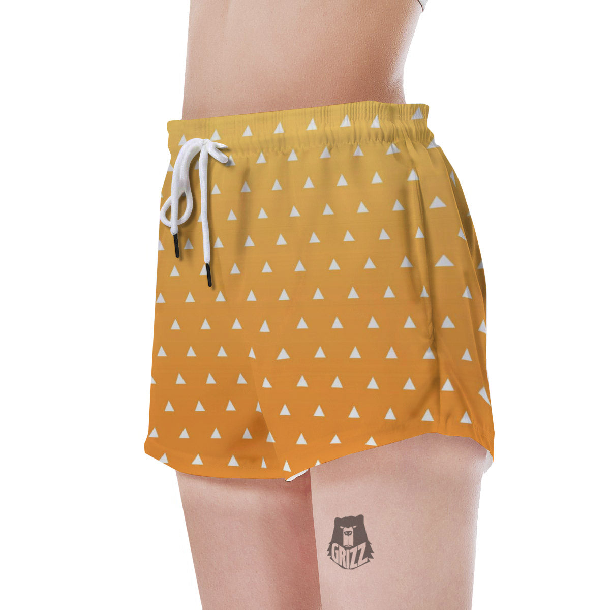 Zenitsu Print Pattern Women's Shorts-grizzshop