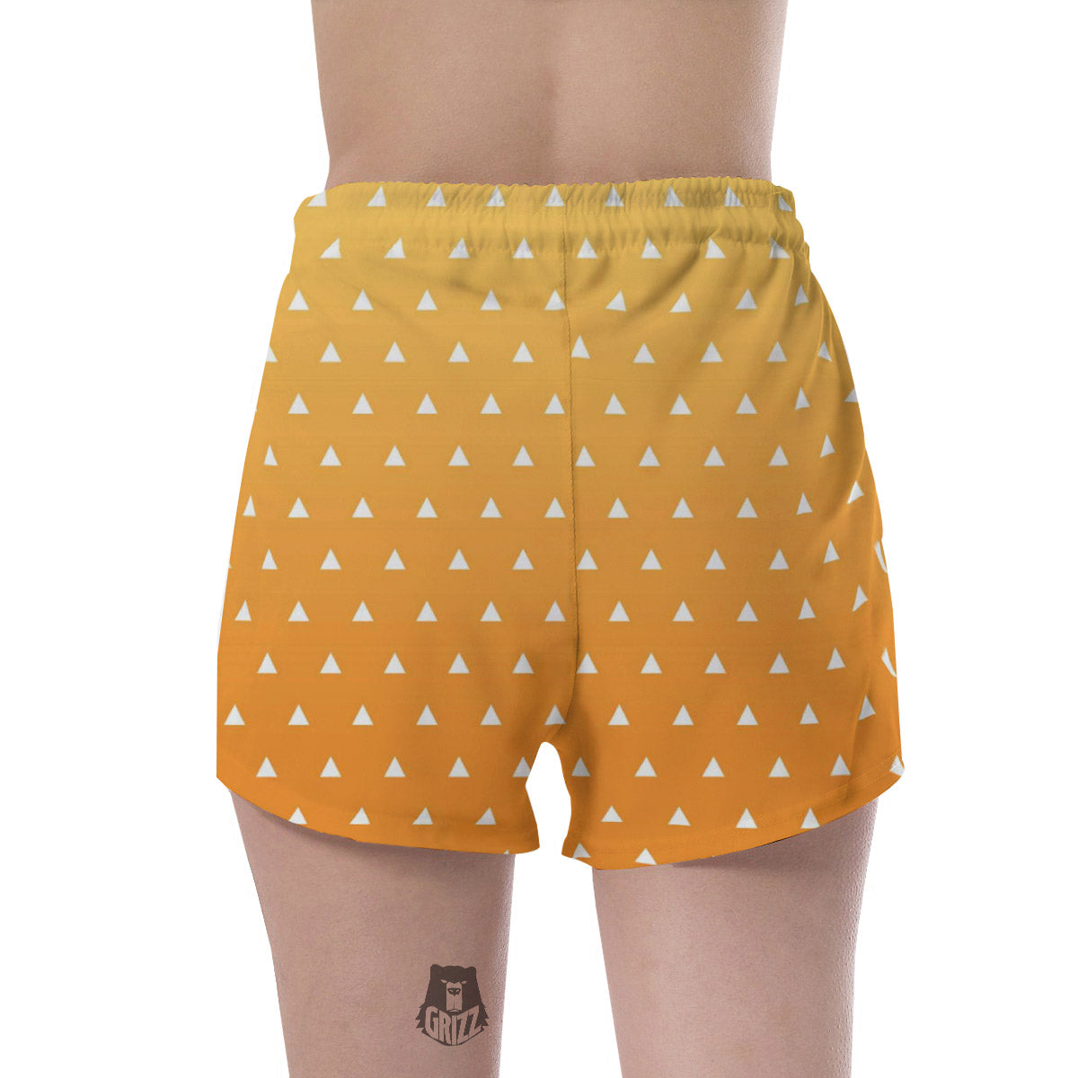 Zenitsu Print Pattern Women's Shorts-grizzshop