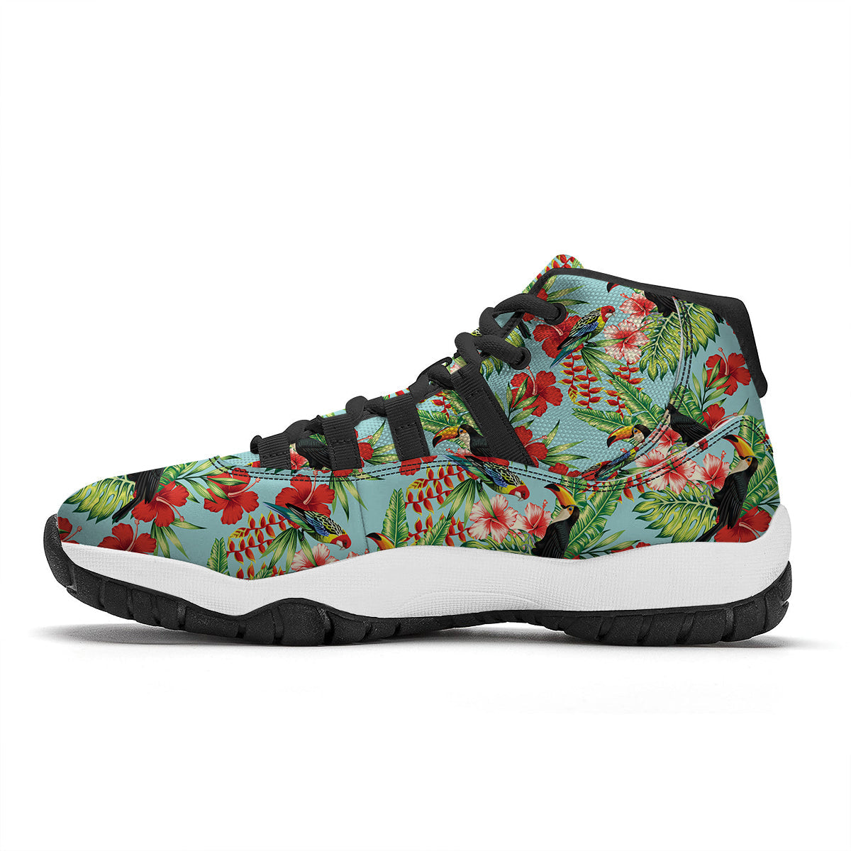 Zentangle Ethnic Print Pattern Black Bball Shoes-grizzshop