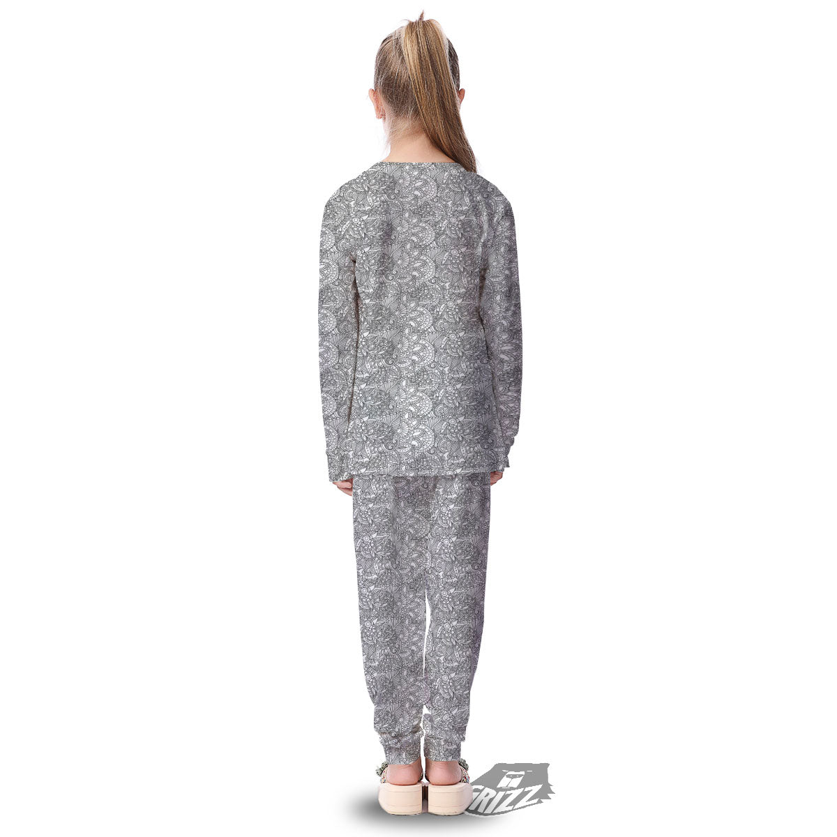 Zentangle Ethnic Print Pattern Kid's Pajamas-grizzshop